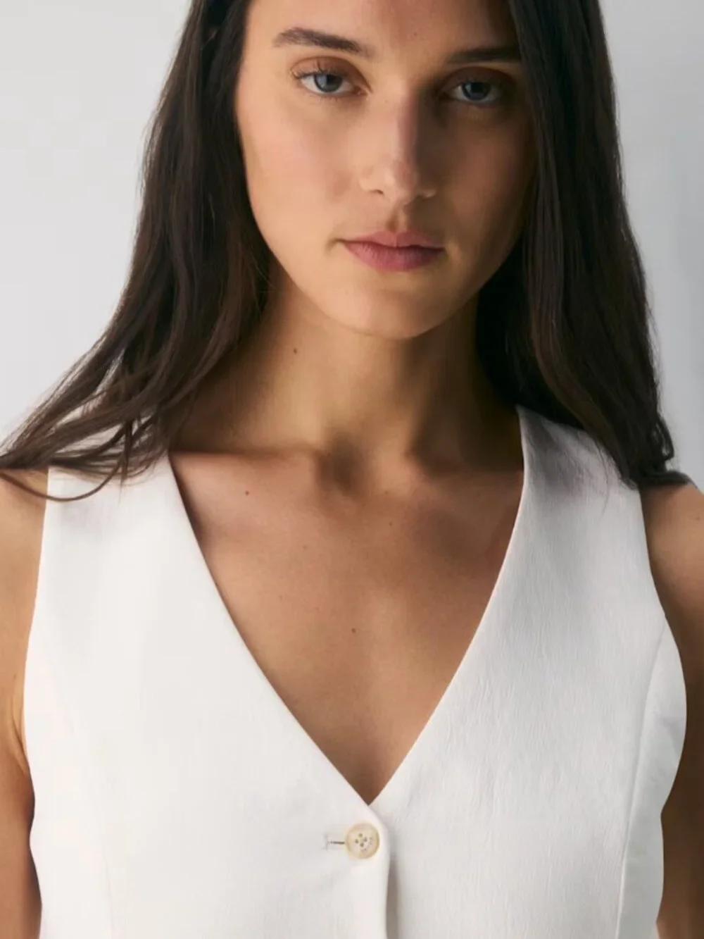 NWT Aritzia WILFRED Pacino Vest - Crepette - Light Birch 10 - Picture 4 of 8